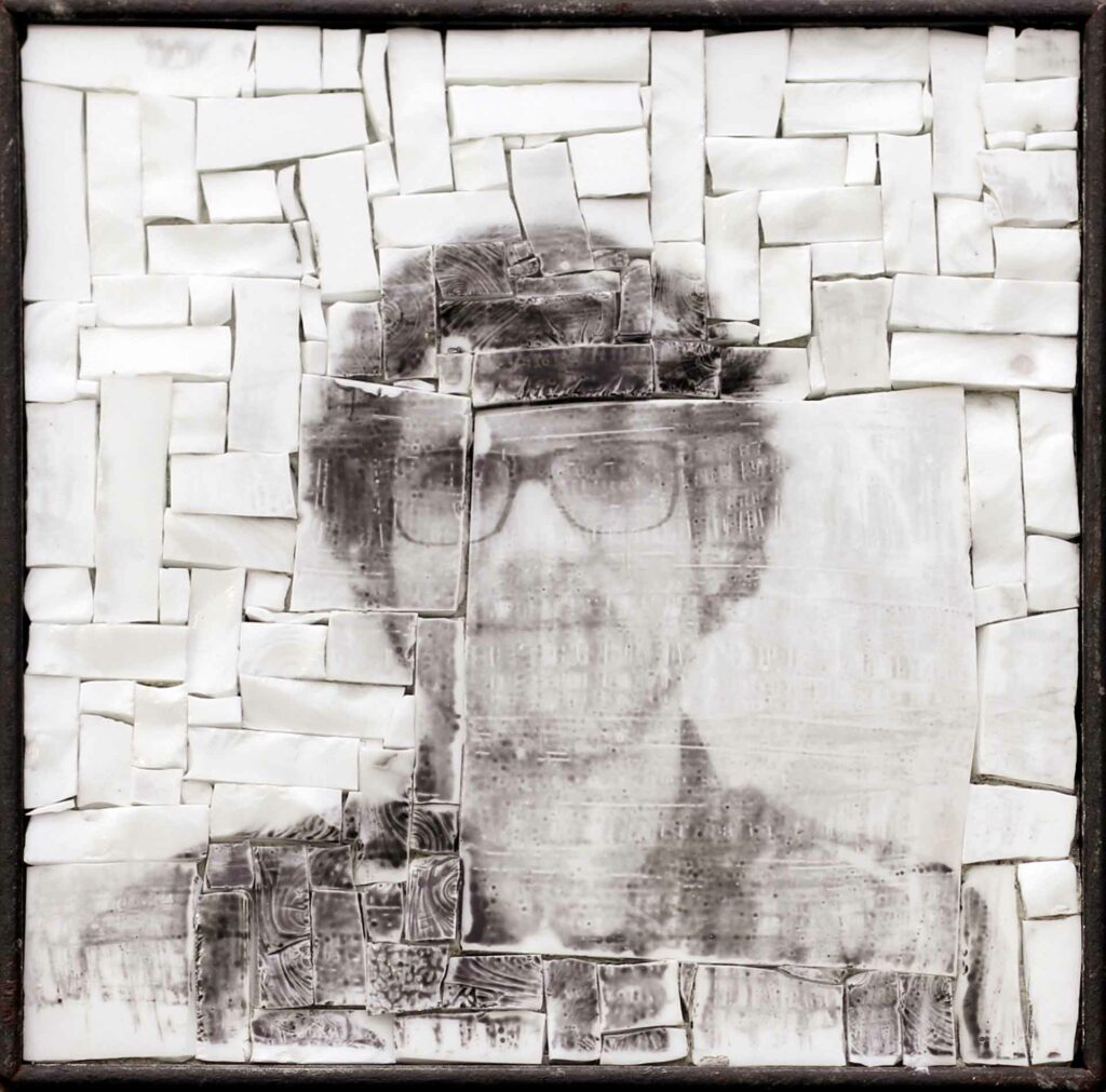 Monstre 6, photomontage par Clément Mitéran, photographie argentique sur mosaïque contemporaine