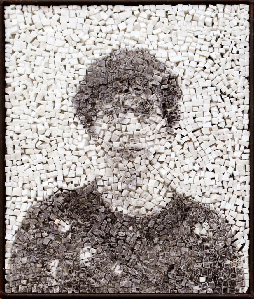 Spectre 3, anonymous black-and-white silver-gelatin photographic portrait by Clément Mitéran