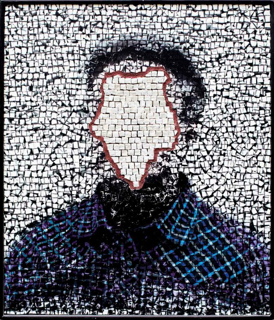 Damnatio memoriae, contemporary art portrait by Clément Mitéran