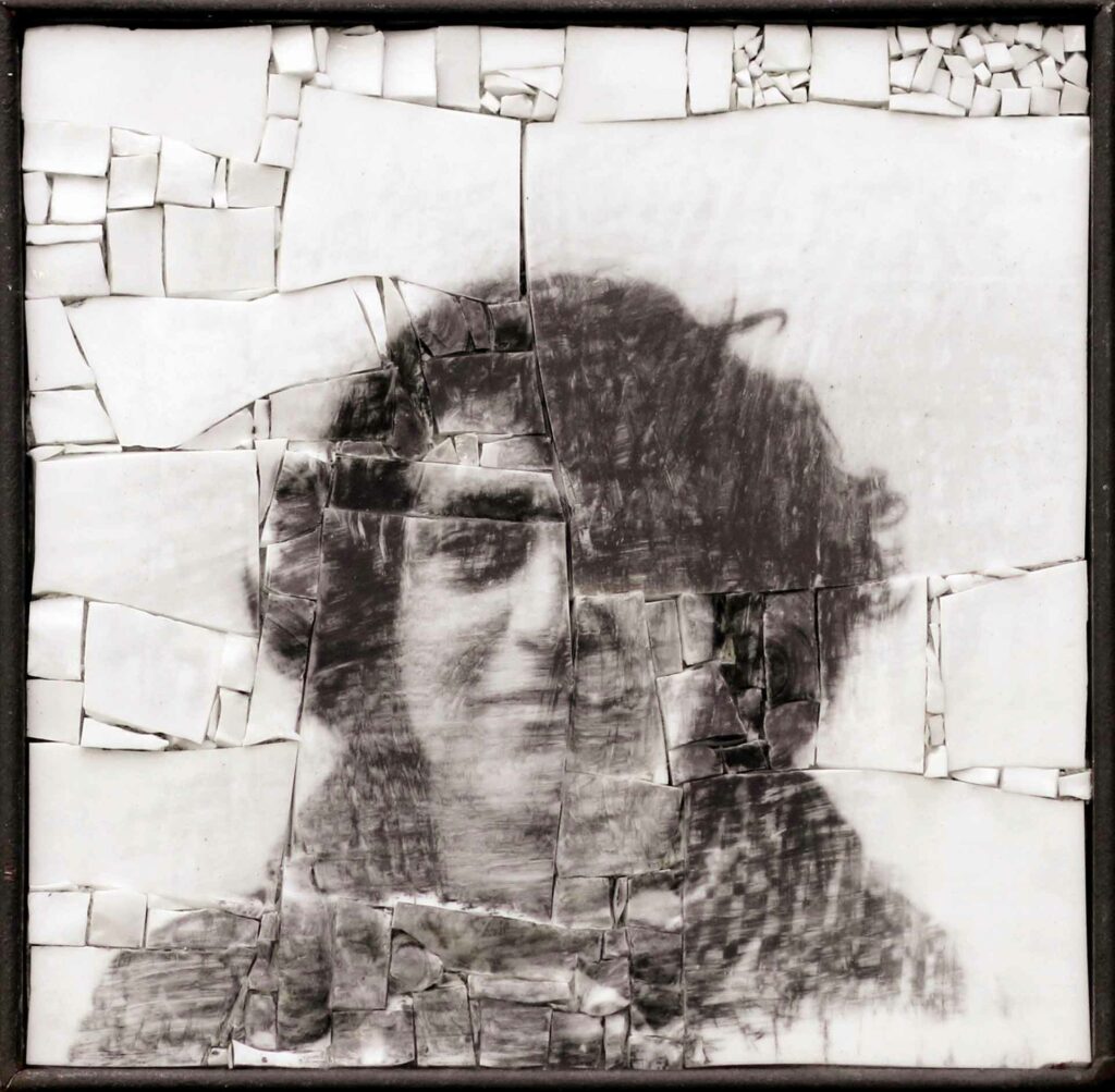 Monstre 8, anonymous portrait in mosaic by Clément Mitéran