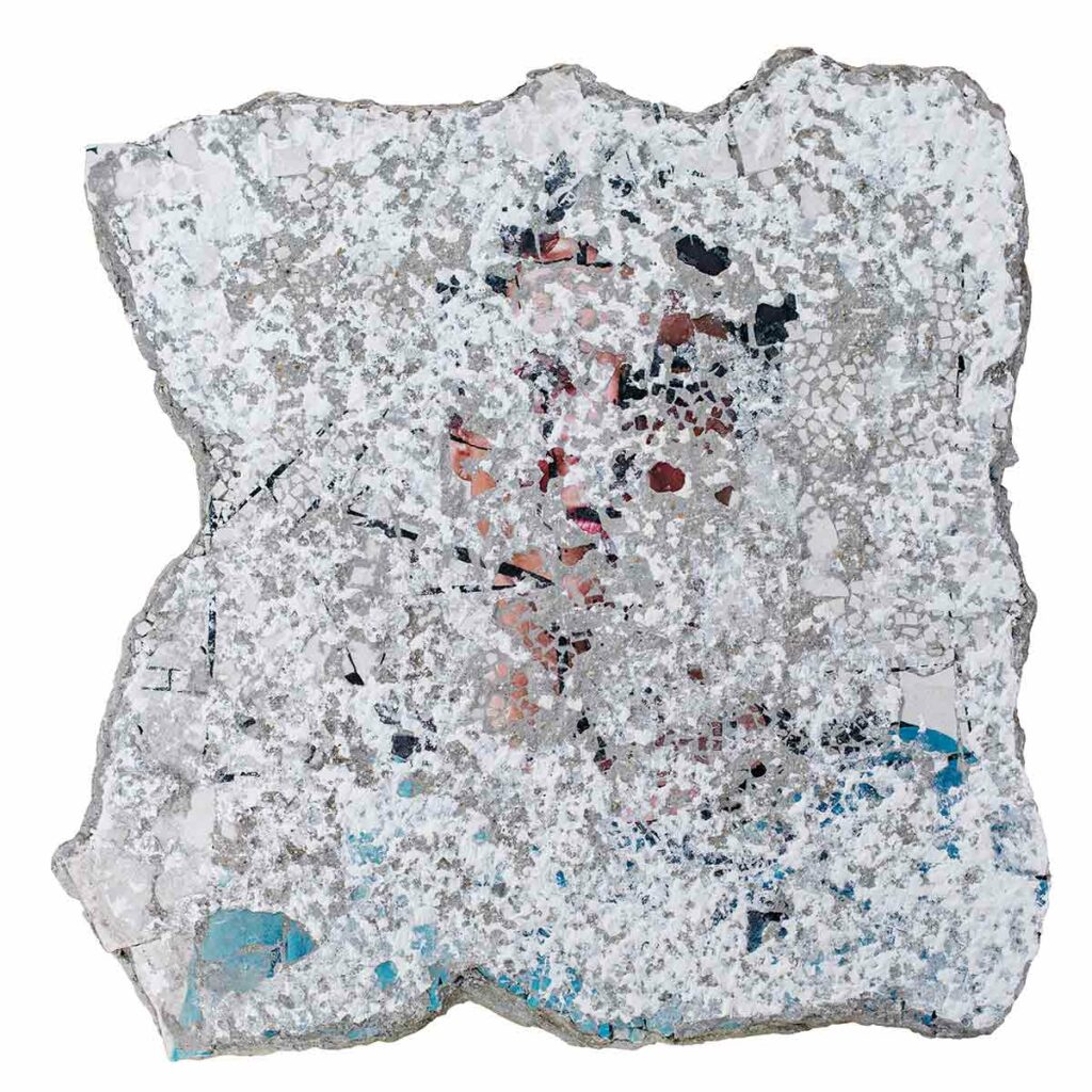 Mosaïque recouverte, art contemporain de Clément Mitéran