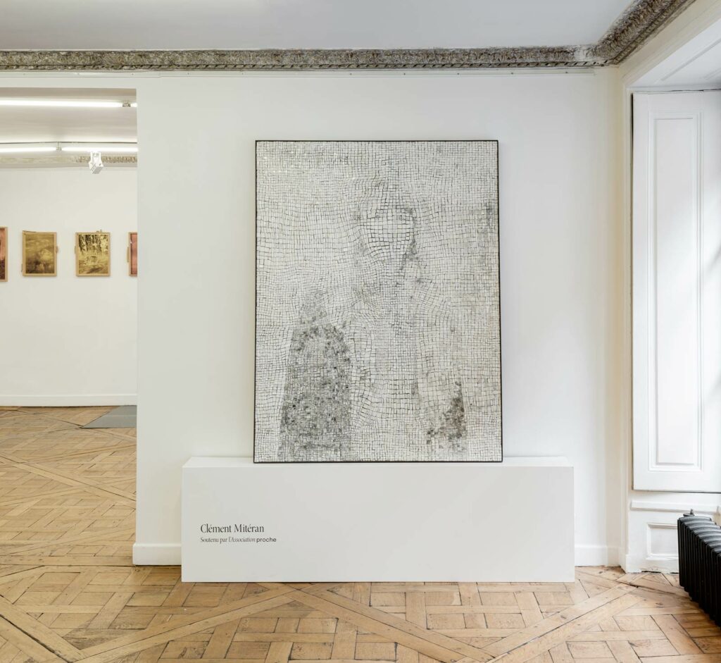 View of the unRepresented artfair in Paris featuring a work by Clément Mitéran